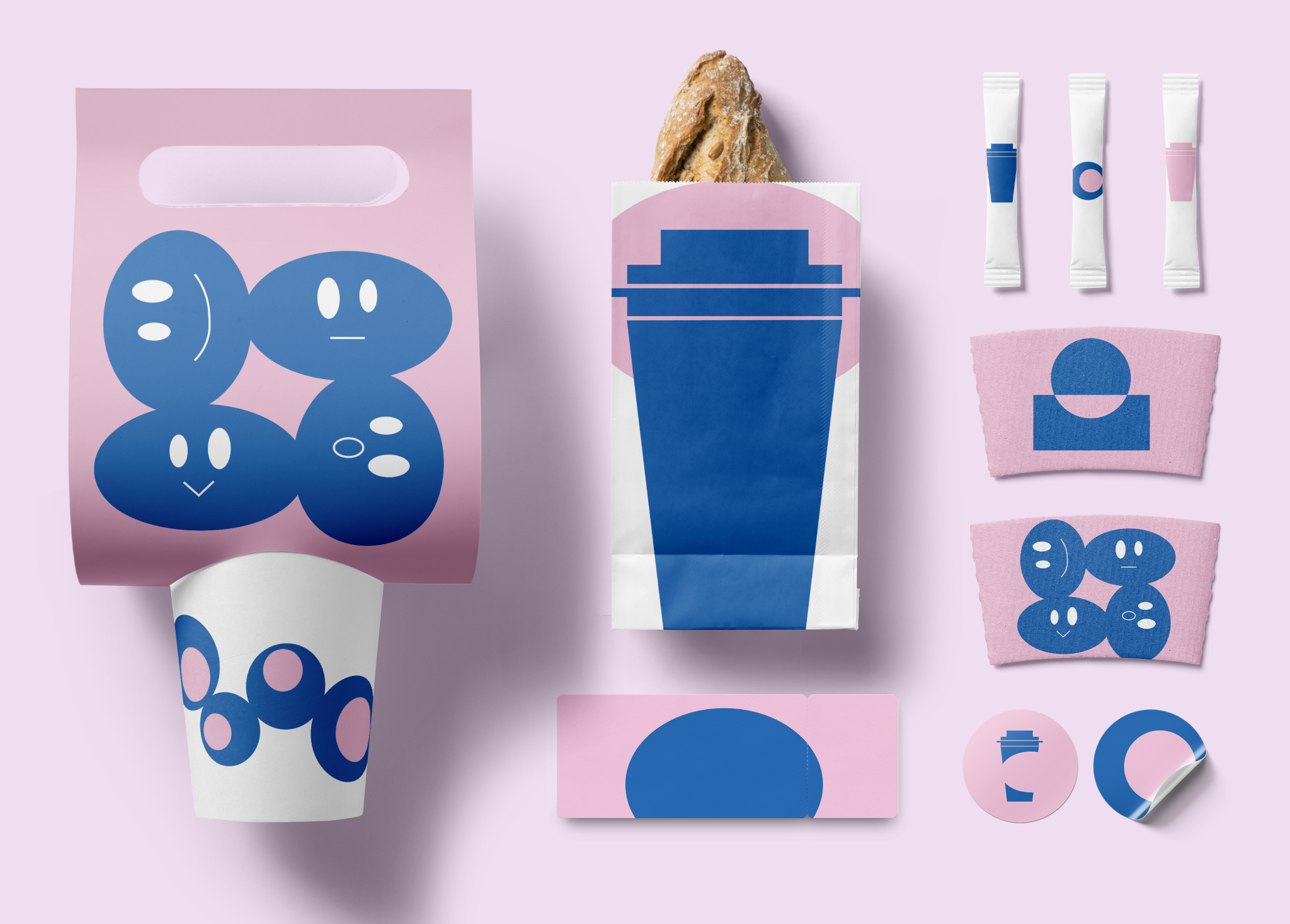 Baking packaging design/paper bag/coffee cup