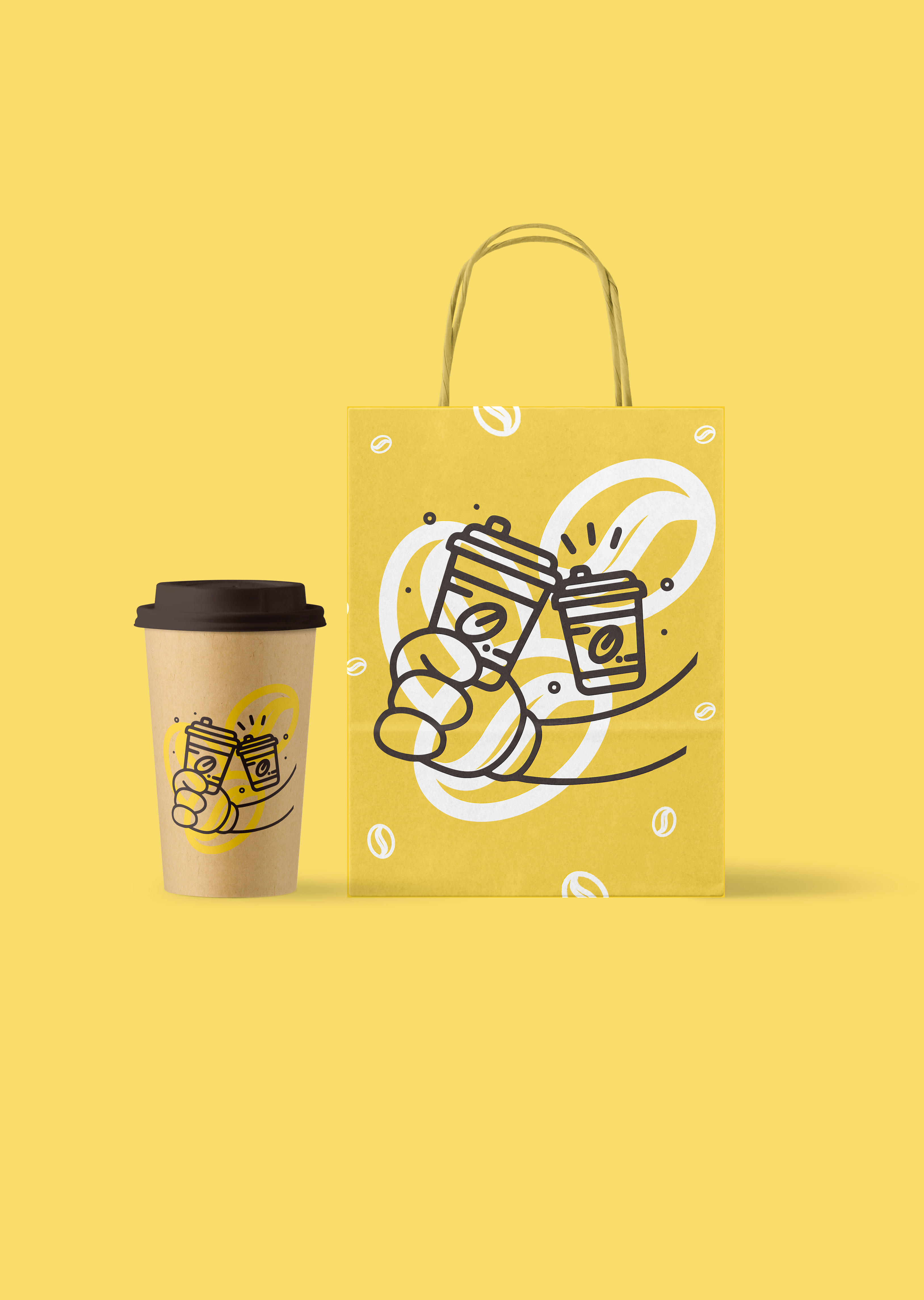 Baking packaging design/paper bag/coffee cup