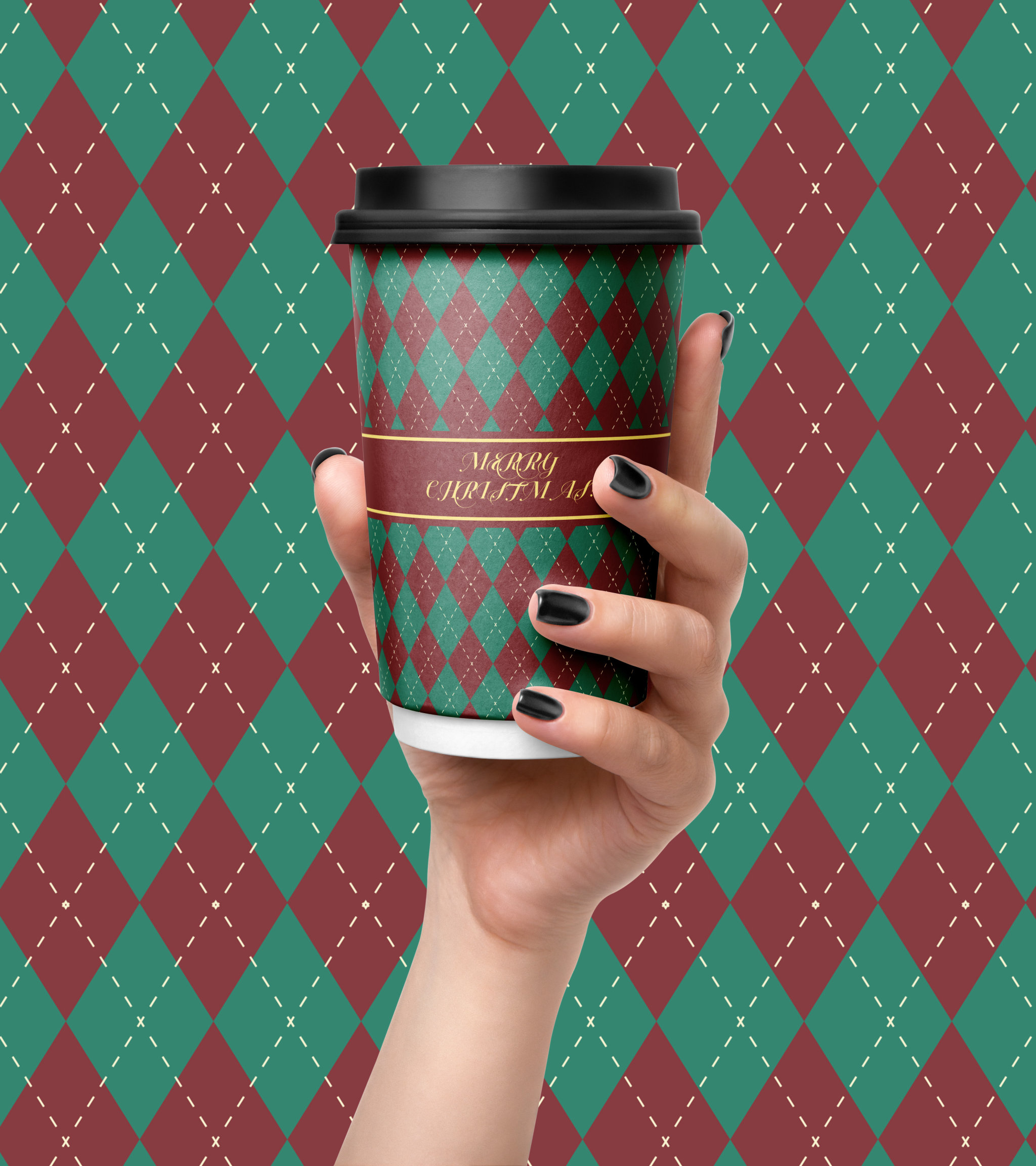 Baking packaging design/paper bag/coffee cup/paper cup/Original/Christmas Paper Cup
